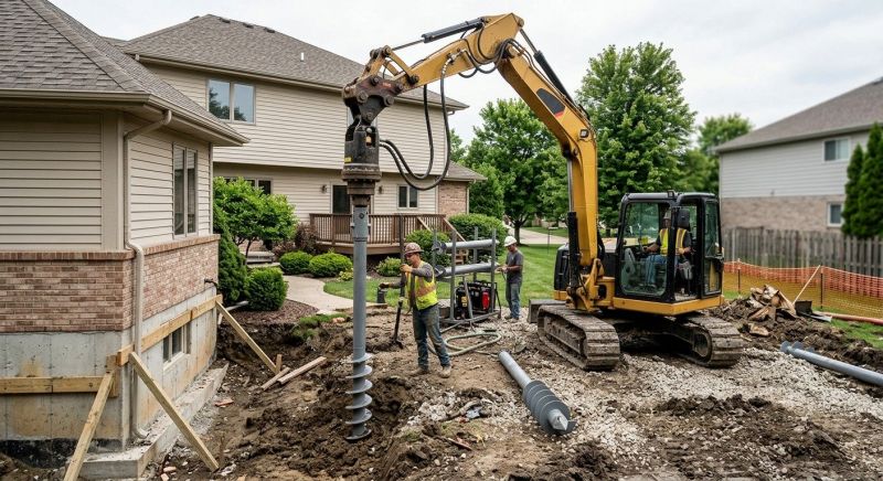 Helical Pile Installation in Titusville, FL